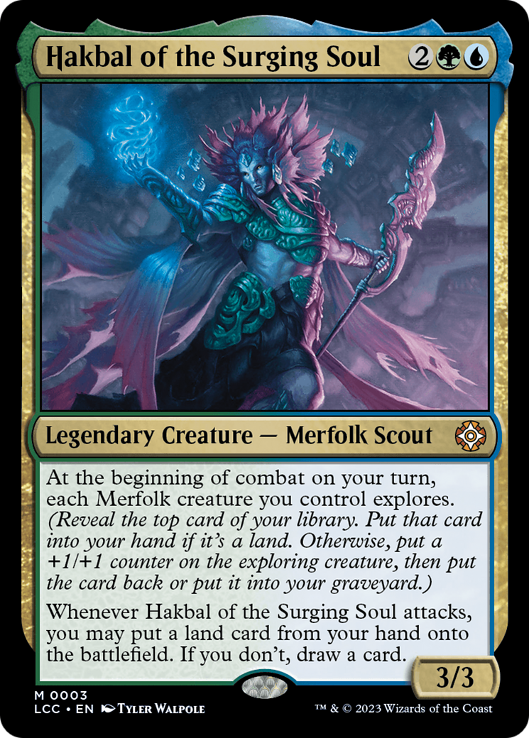 {R} Hakbal of the Surging Soul [The Lost Caverns of Ixalan Commander][LCC 003]