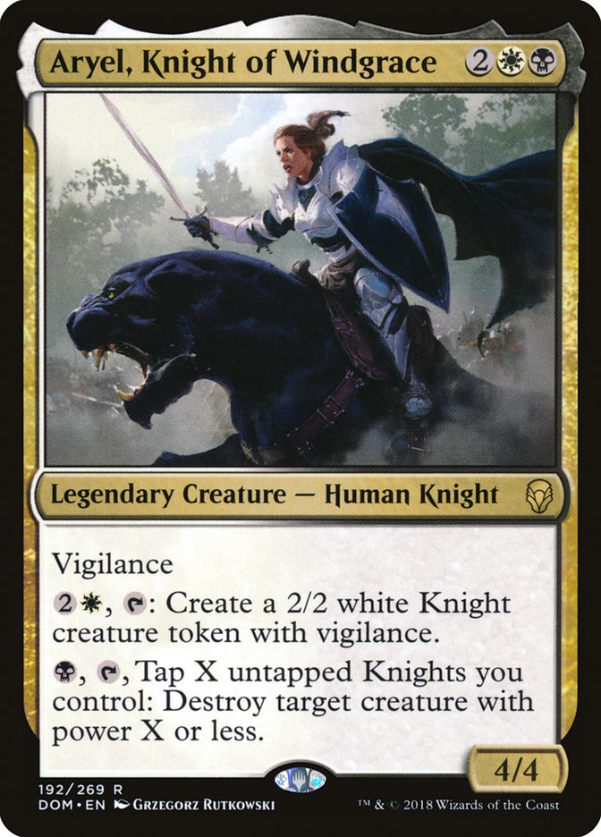 {R} Aryel, Knight of Windgrace [Dominaria][DOM 192]