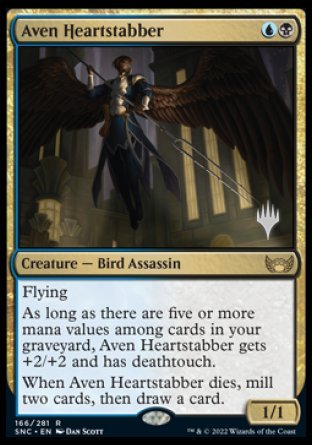 {R} Aven Heartstabber (Promo Pack) [Streets of New Capenna Promos][PP SNC 166]