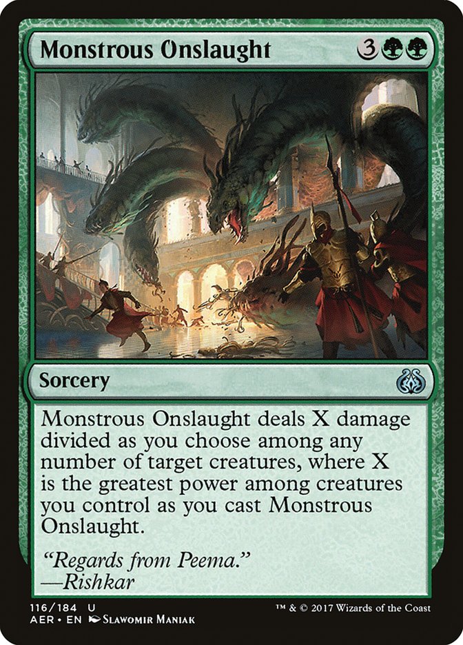 {C} Monstrous Onslaught [Aether Revolt][AER 116]