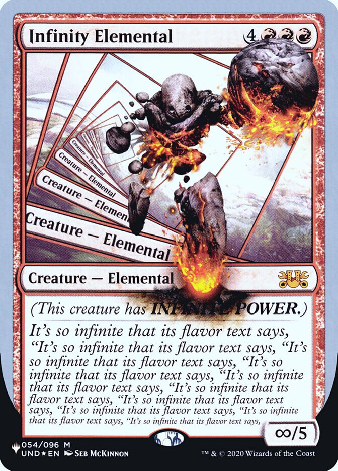 {R} Infinity Elemental (Unfinity Foil Edition) [The List][UND 029]