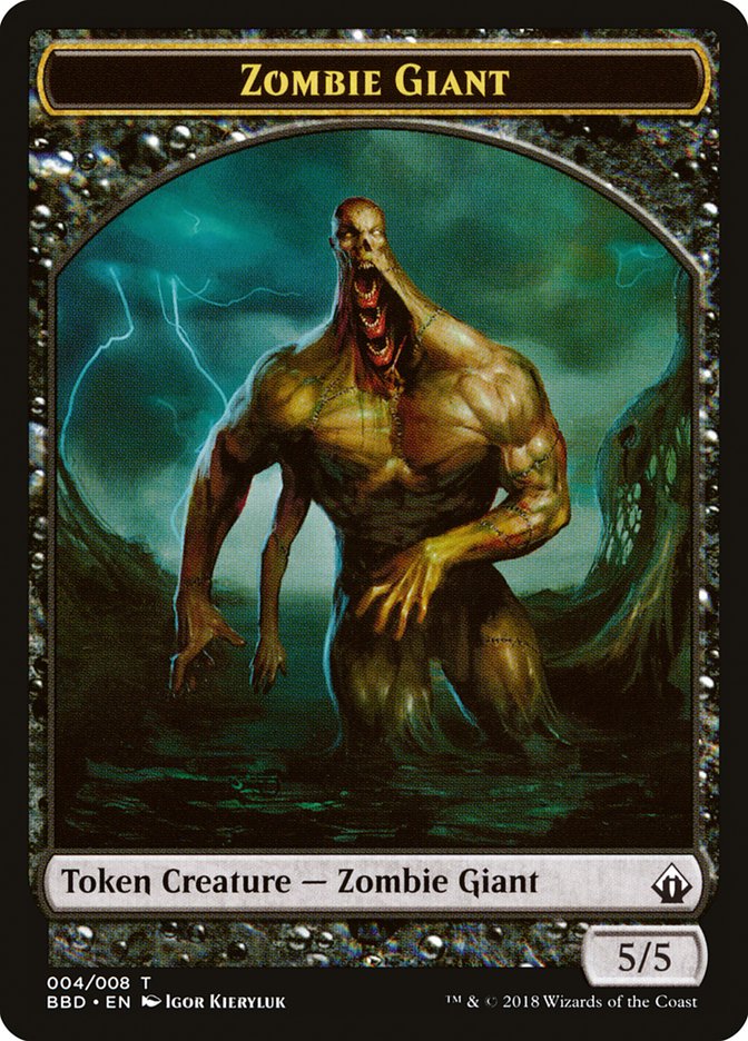 {T} Zombie Giant Token [Battlebond Tokens][TBBD 004]