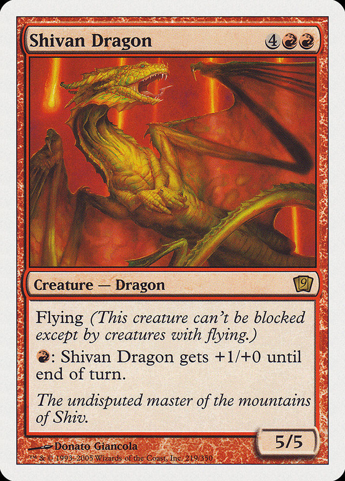 {R} Shivan Dragon [Ninth Edition][9ED 219]