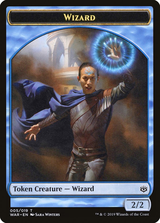 {T} Wizard Token [War of the Spark Tokens][TWAR 005]