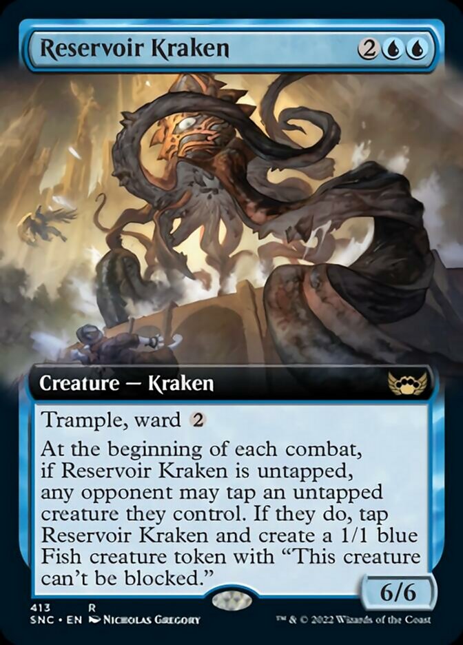 {R} Reservoir Kraken (Extended Art) [Streets of New Capenna][SNC 413]