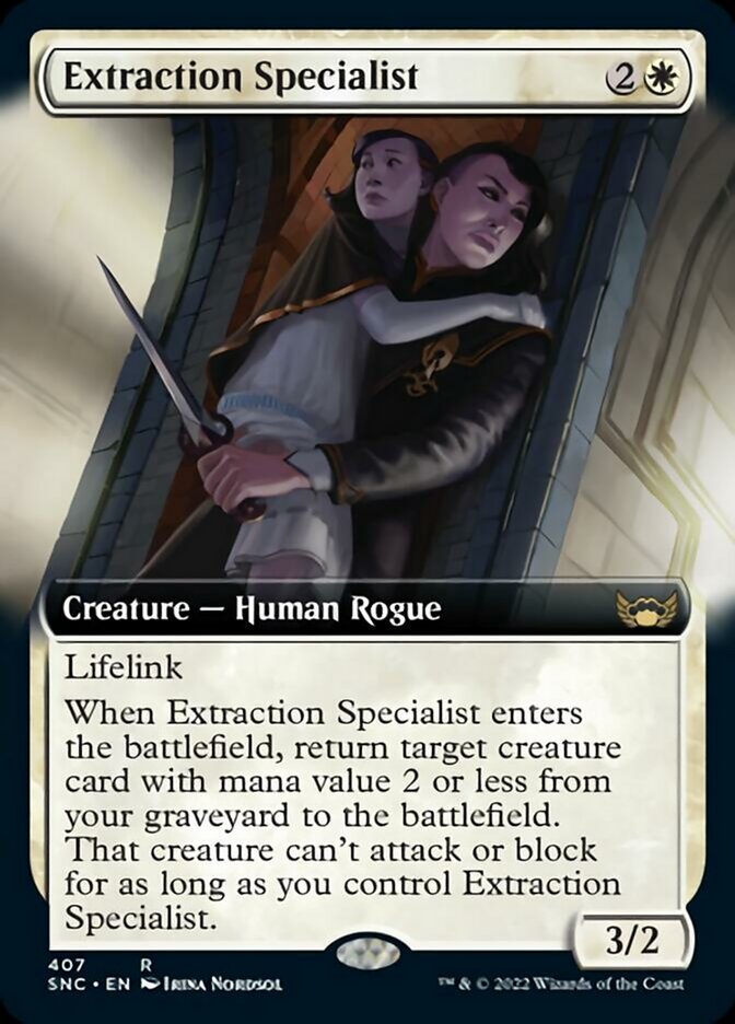 {R} Extraction Specialist (Extended Art) [Streets of New Capenna][SNC 407]