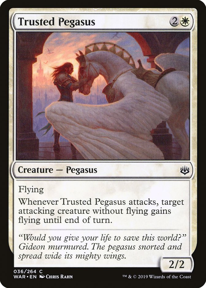 {C} Trusted Pegasus [War of the Spark][WAR 036]