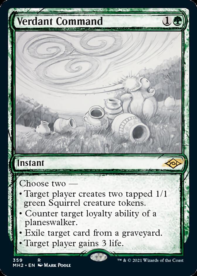 {R} Verdant Command (Sketch) [Modern Horizons 2][MH2 359]