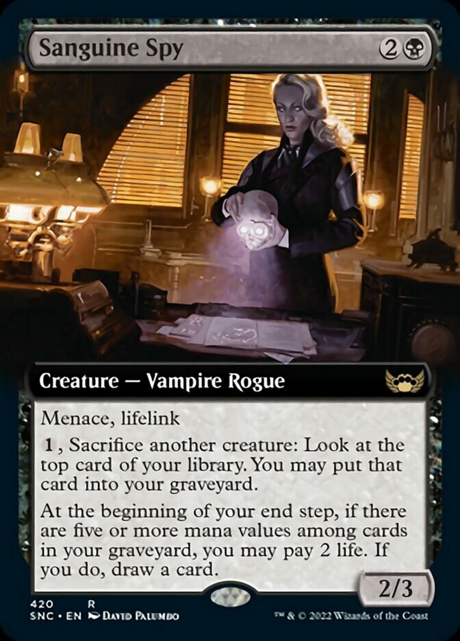 {R} Sanguine Spy (Extended Art) [Streets of New Capenna][SNC 420]