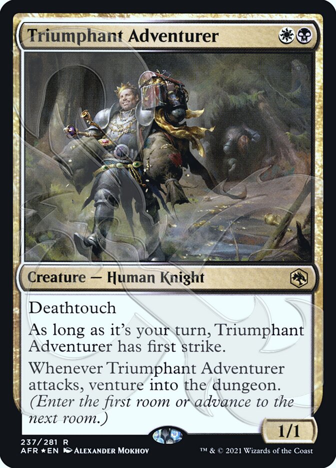 {R} Triumphant Adventurer (Ampersand Promo) [Dungeons & Dragons: Adventures in the Forgotten Realms Promos][AMP AFR 237]