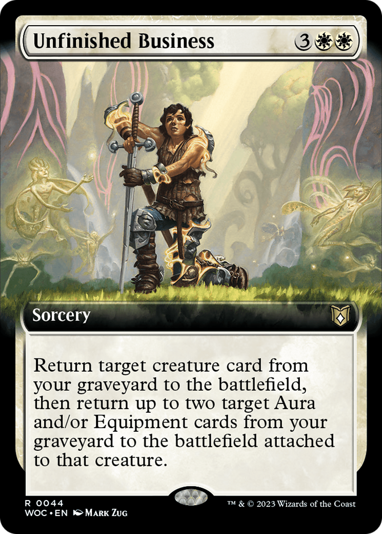 {R} Unfinished Business (Extended Art) [Wilds of Eldraine Commander][WOC 044]