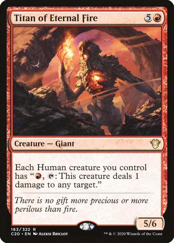 {R} Titan of Eternal Fire [Commander 2020][C20 163]