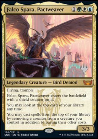 {R} Falco Spara, Pactweaver (Promo Pack) [Streets of New Capenna Promos][PP SNC 186]