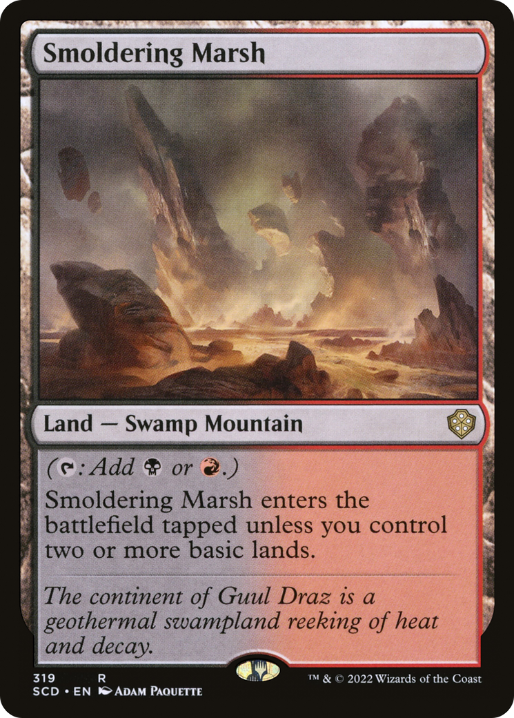 {R} Smoldering Marsh [Starter Commander Decks][SCD 319]