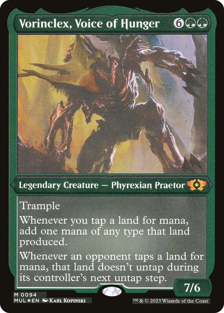 {R} Vorinclex, Voice of Hunger (Foil Etched) [Multiverse Legends][MUL 094]