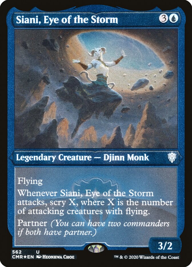 {C} Siani, Eye of the Storm (Etched) [Commander Legends][CMR 562]