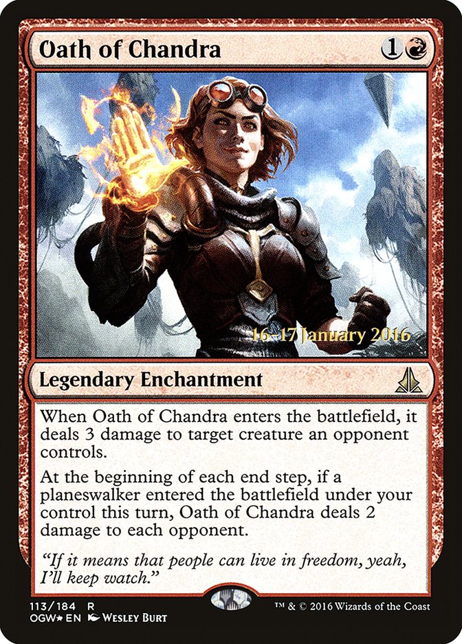 {R} Oath of Chandra [Oath of the Gatewatch Prerelease Promos][PR OGW 113]