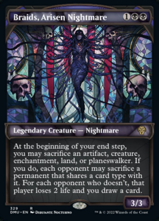 {@R} Braids, Arisen Nightmare (Showcase Textured) [Dominaria United][DMU 329]