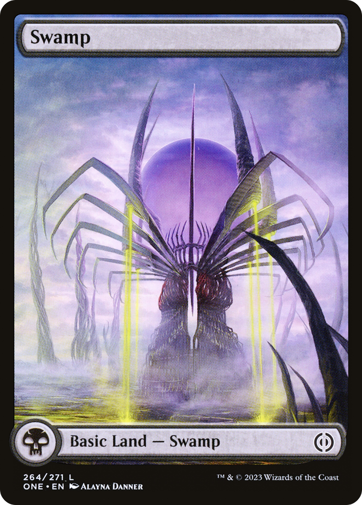 {B} Swamp (264) (Full-Art) [Phyrexia: All Will Be One][ONE 264]