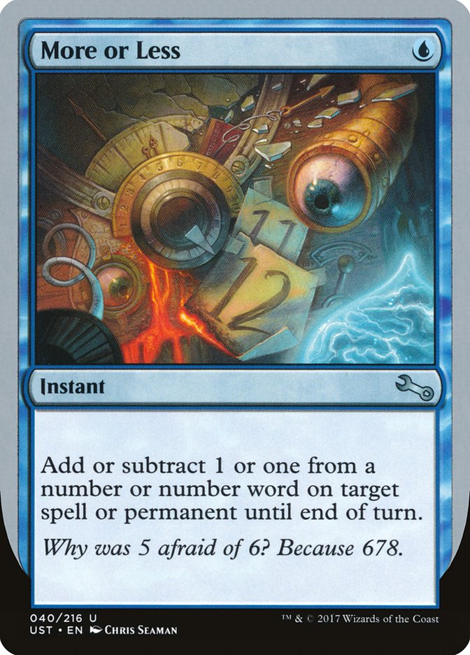 {C} More or Less [Unstable][UST 040]