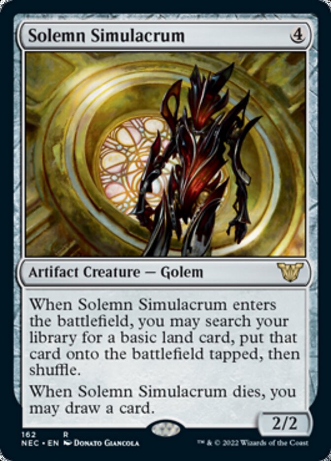 {R} Solemn Simulacrum [Kamigawa: Neon Dynasty Commander][NEC 162]