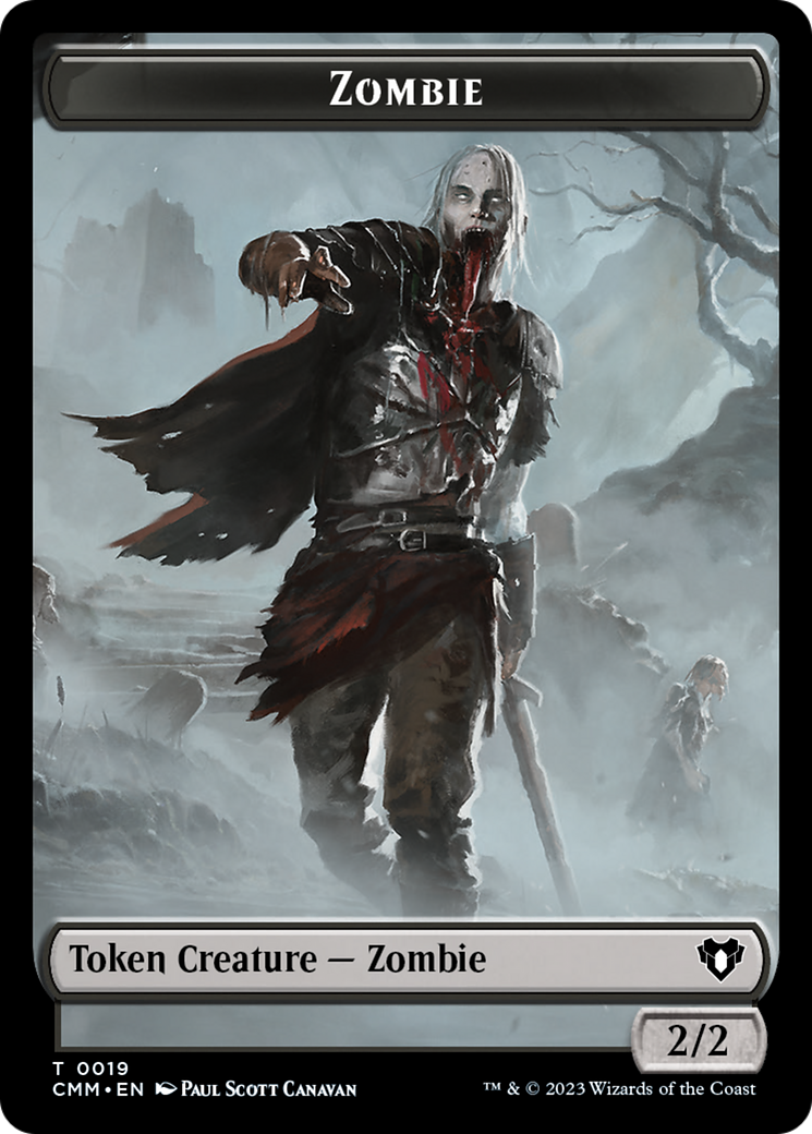 {T} Zombie Token (19) [Commander Masters Tokens][TCMM 019]