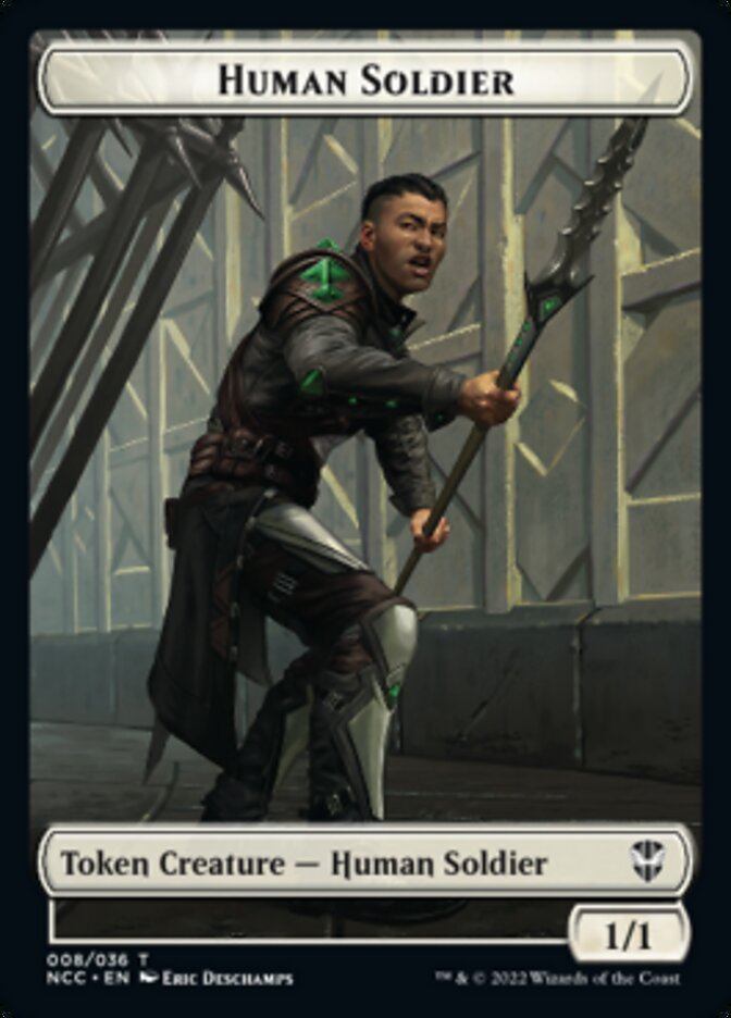 {T} Eldrazi // Human Soldier Double-sided Token [Streets of New Capenna Commander Tokens][TNCC 001]