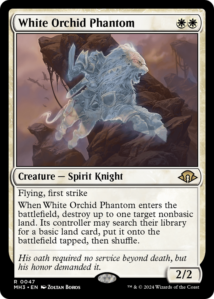 {R} White Orchid Phantom [Modern Horizons 3][MH3 047]