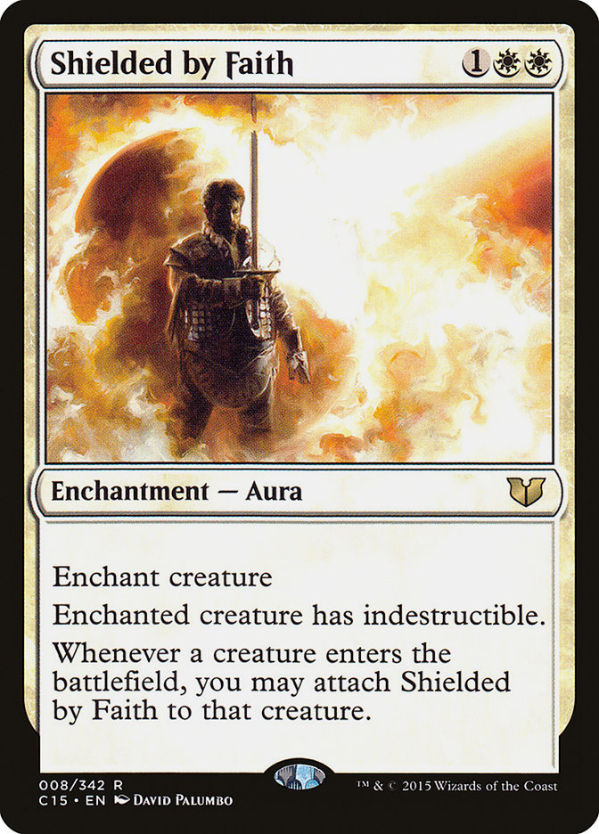 {R} Shielded by Faith [Commander 2015][C15 008]