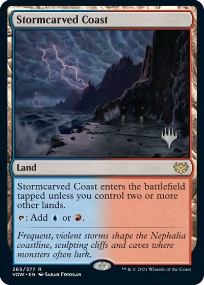 {R} Stormcarved Coast (Promo Pack) [Innistrad: Crimson Vow Promo Pack][PP VOW 265]