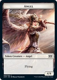 {T} Angel // Saproling Double-sided Token [Double Masters Tokens][T2XM 003]