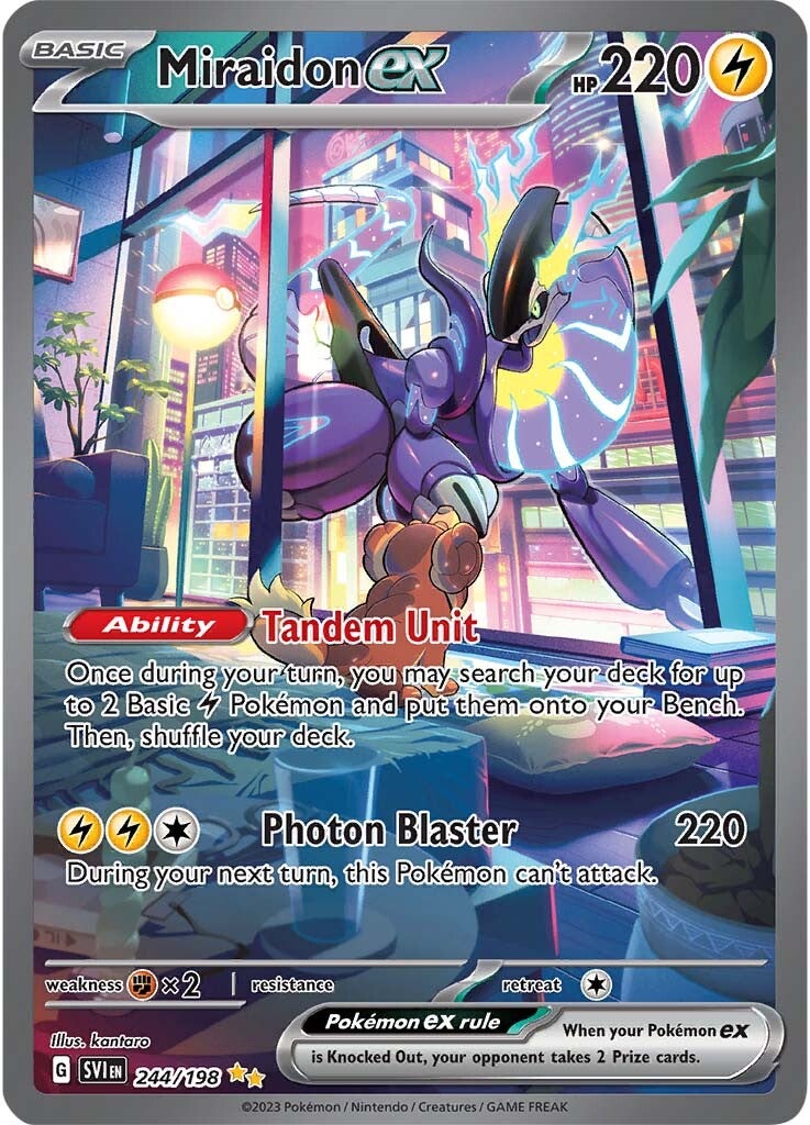 [PKM-R] Miraidon ex (244/198) [Scarlet & Violet: Base Set]