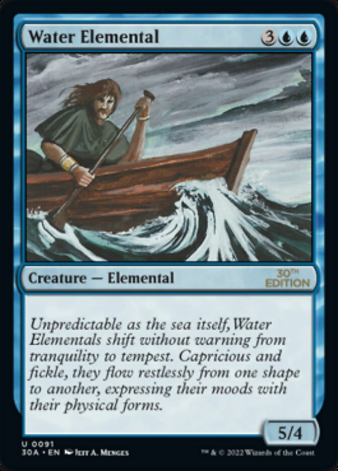 {C} Water Elemental [30th Anniversary Edition][30A 091]