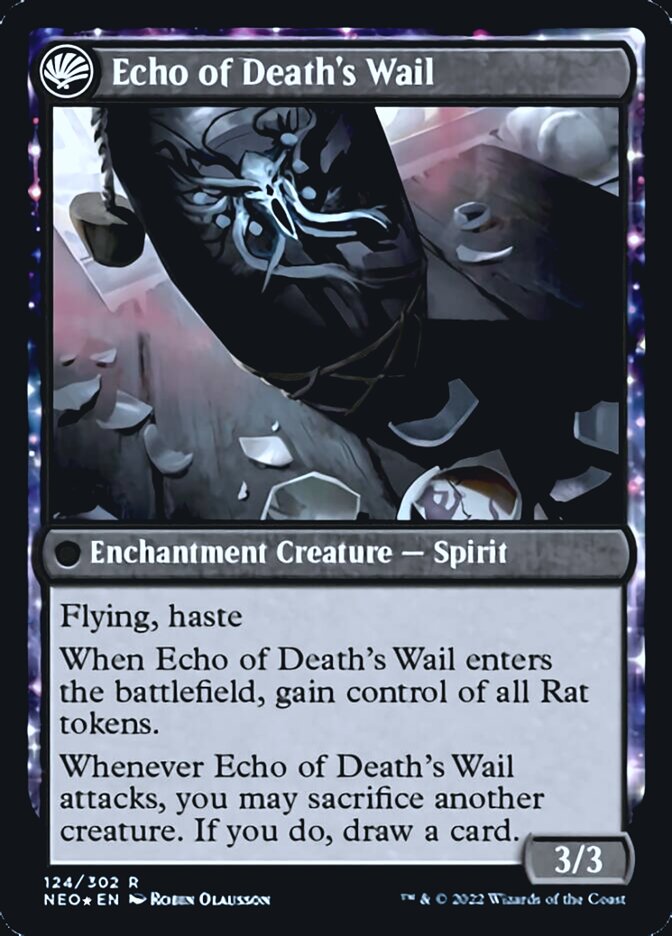 {R} Tribute to Horobi // Echo of Death's Wail [Kamigawa: Neon Dynasty Prerelease Promos][PR NEO 124]