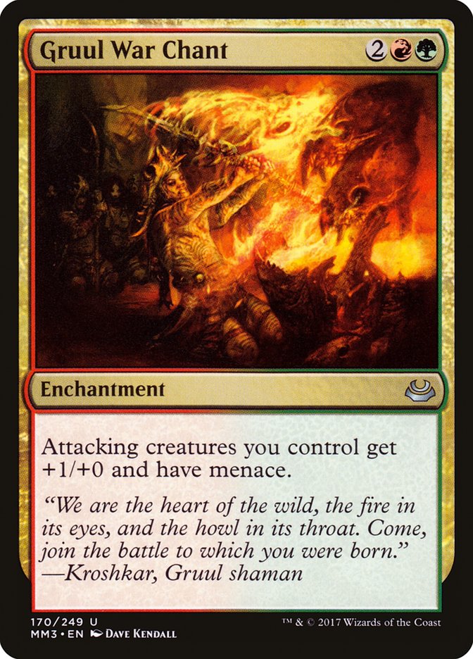 {C} Gruul War Chant [Modern Masters 2017][MM3 170]