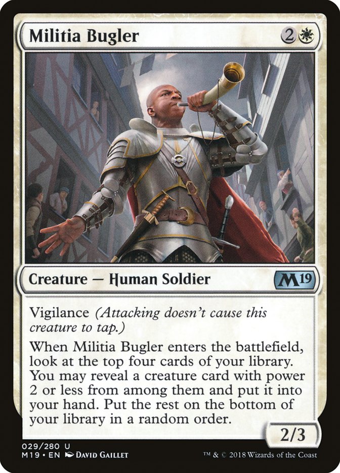 {C} Militia Bugler [Core Set 2019][M19 029]