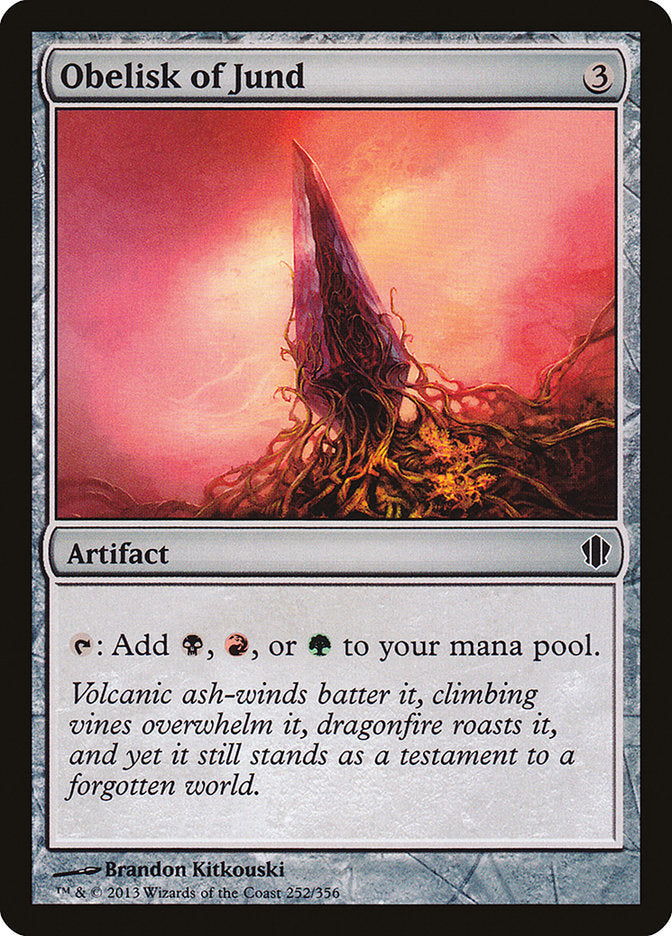 {C} Obelisk of Jund [Commander 2013][C13 252]