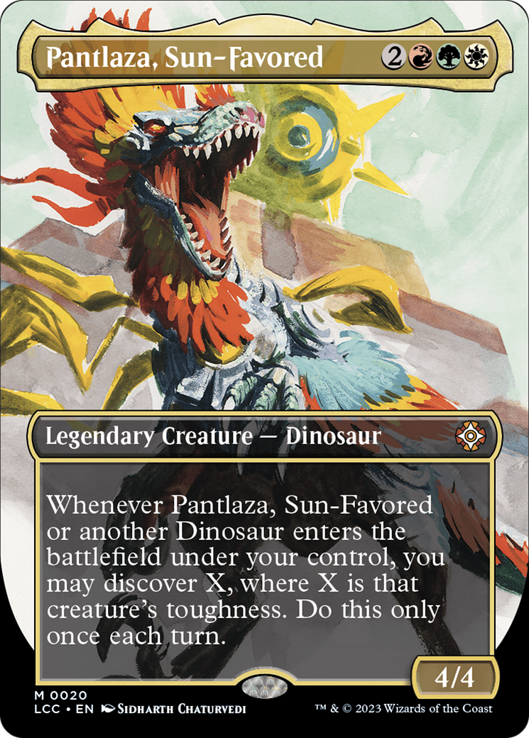 {R} Pantlaza, Sun-Favored (Borderless) [The Lost Caverns of Ixalan Commander][LCC 020]