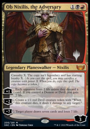 {R} Ob Nixilis, the Adversary (Promo Pack) [Streets of New Capenna Promos][PP SNC 206]