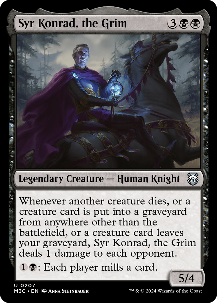 {C} Syr Konrad, the Grim (Ripple Foil) [Modern Horizons 3 Commander][RPF M3C 207]