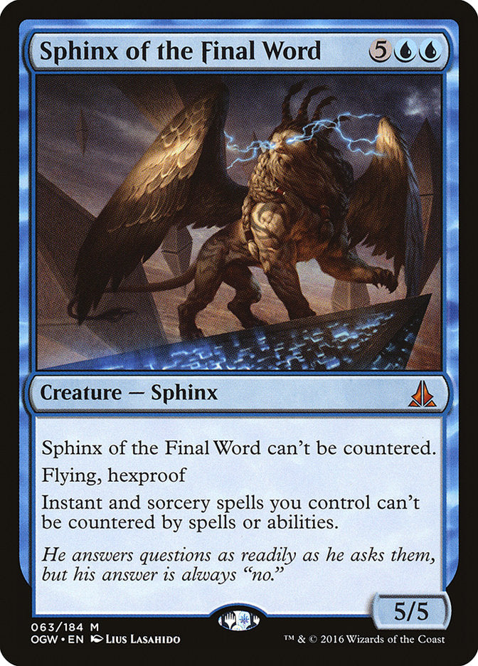 {R} Sphinx of the Final Word [Oath of the Gatewatch][OGW 063]