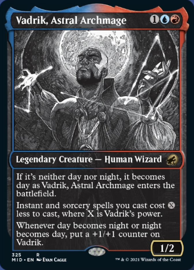 {R} Vadrik, Astral Archmage (Showcase Eternal Night) [Innistrad: Midnight Hunt][MID 325]