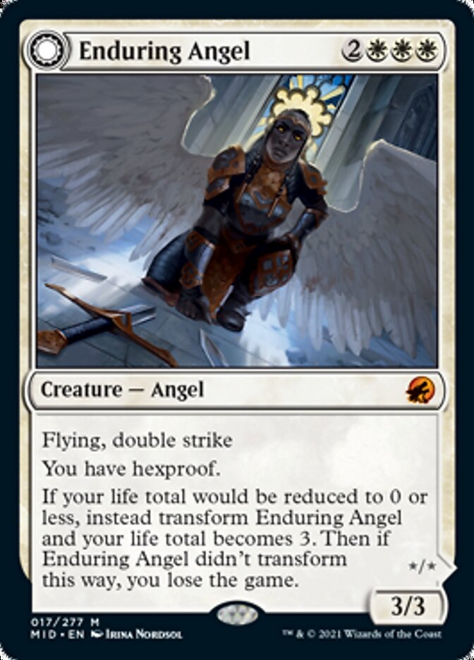 {R} Enduring Angel // Angelic Enforcer [Innistrad: Midnight Hunt][MID 017]