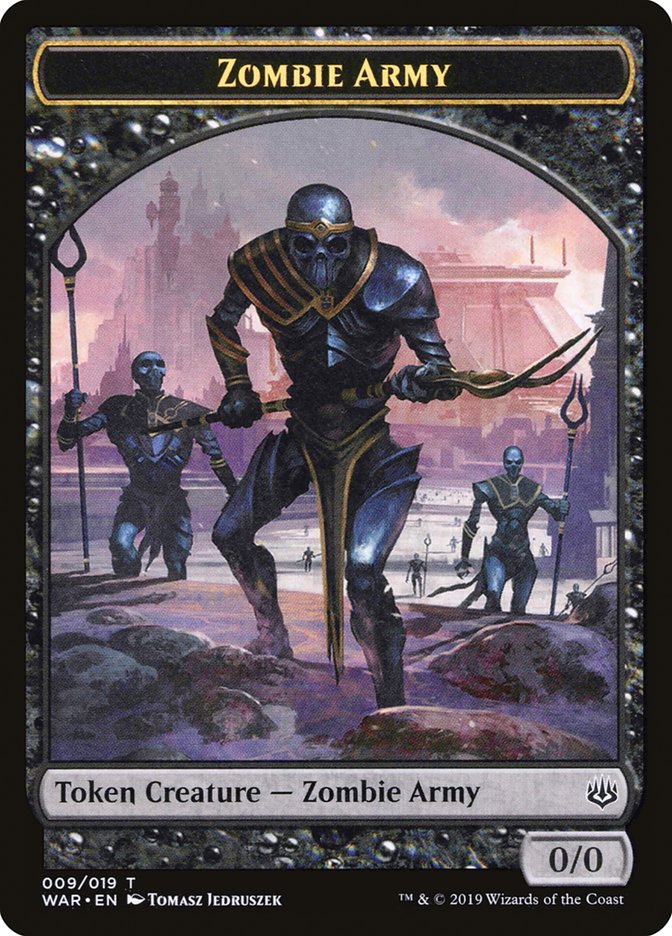 {T} Zombie Army Token (009/019) [War of the Spark Tokens][TWAR 009]