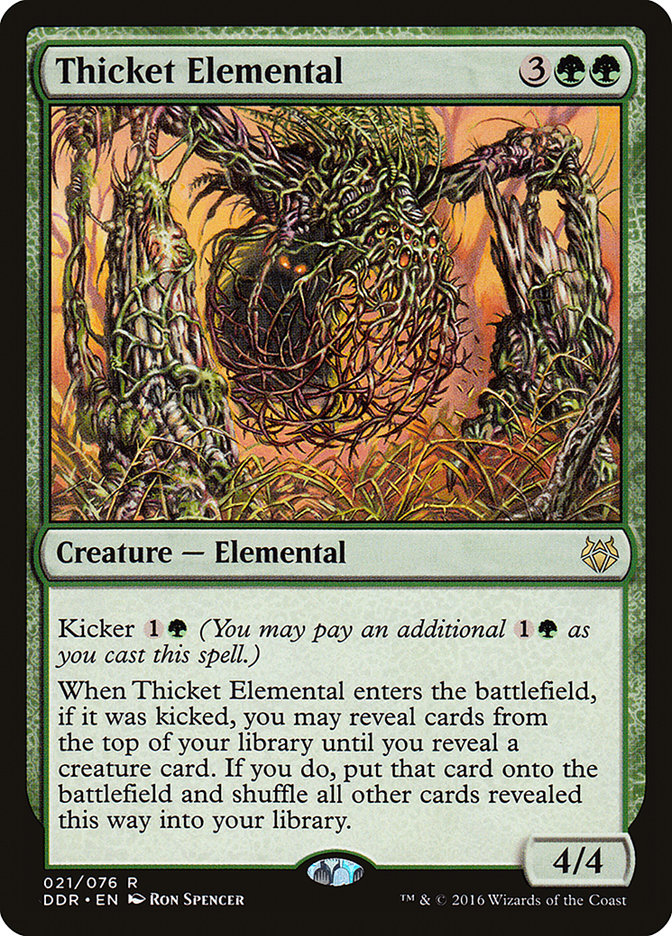 {R} Thicket Elemental [Duel Decks: Nissa vs. Ob Nixilis][DDR 021]