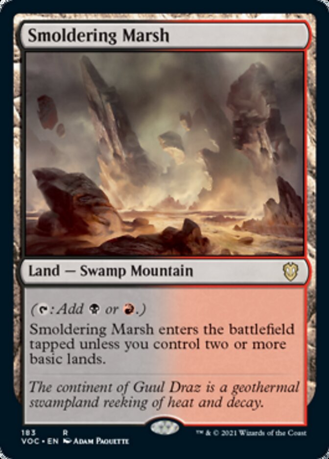 {R} Smoldering Marsh [Innistrad: Crimson Vow Commander][VOC 183]