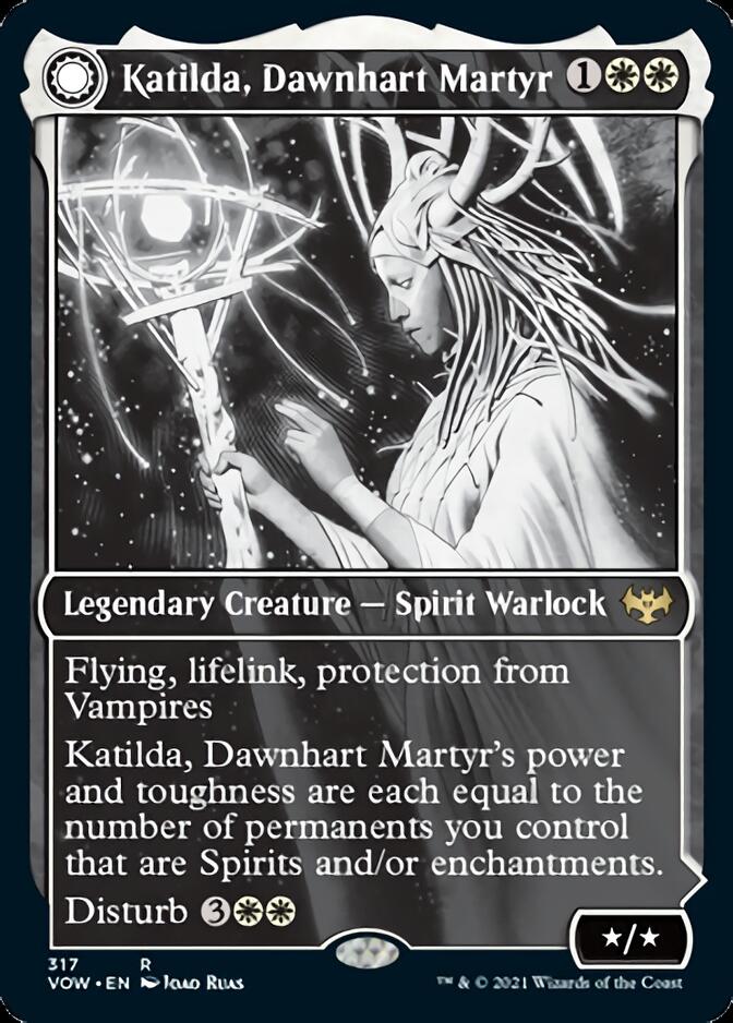 {R} Katilda, Dawnhart Martyr // Katilda's Rising Dawn (Showcase Eternal Night) [Innistrad: Crimson Vow][VOW 317]