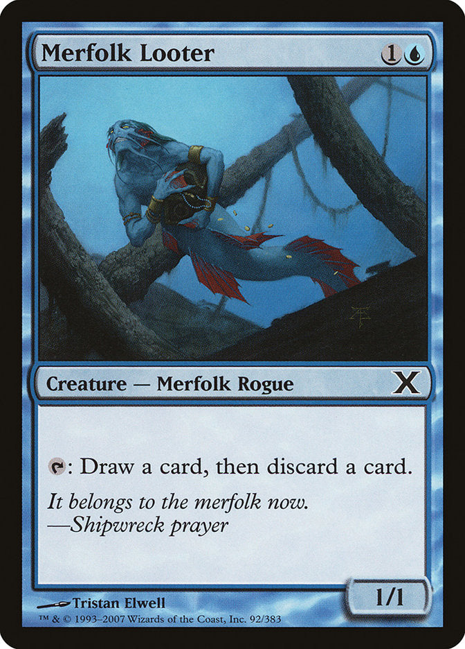 {C} Merfolk Looter [Tenth Edition][10E 092]