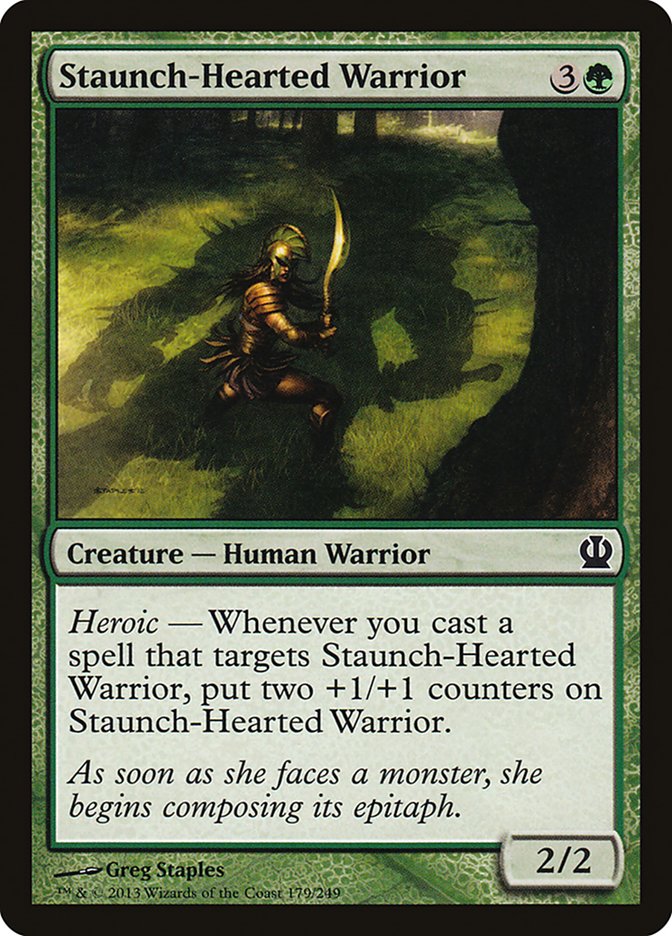 {C} Staunch-Hearted Warrior [Theros][THS 179]