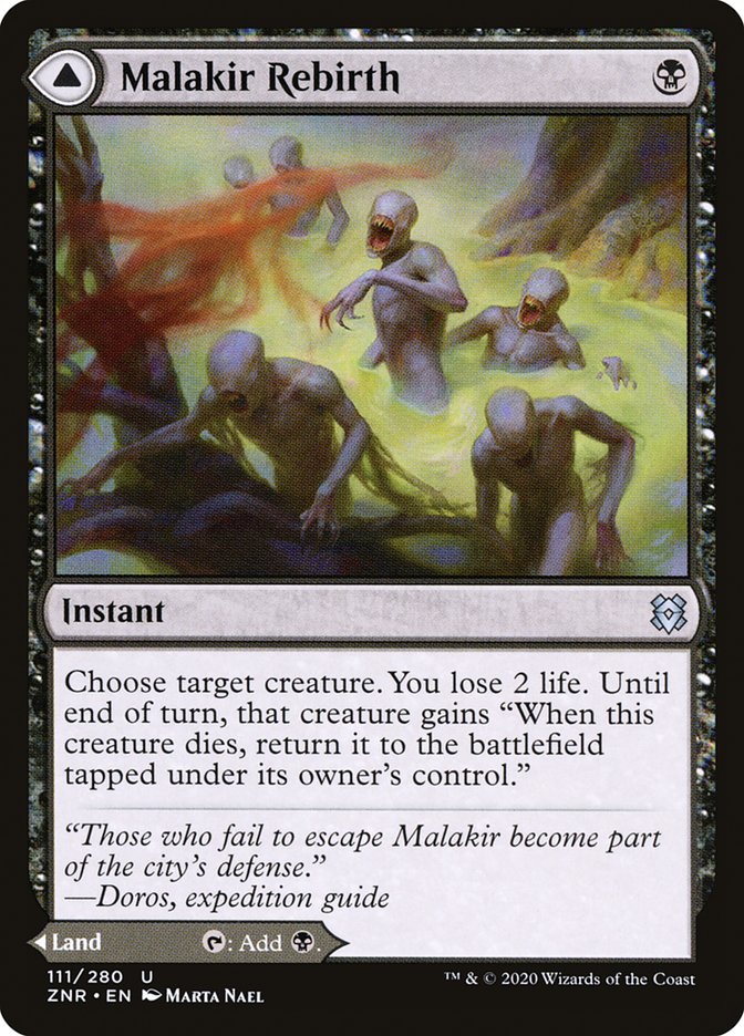 {C} Malakir Rebirth // Malakir Mire [Zendikar Rising][ZNR 111]